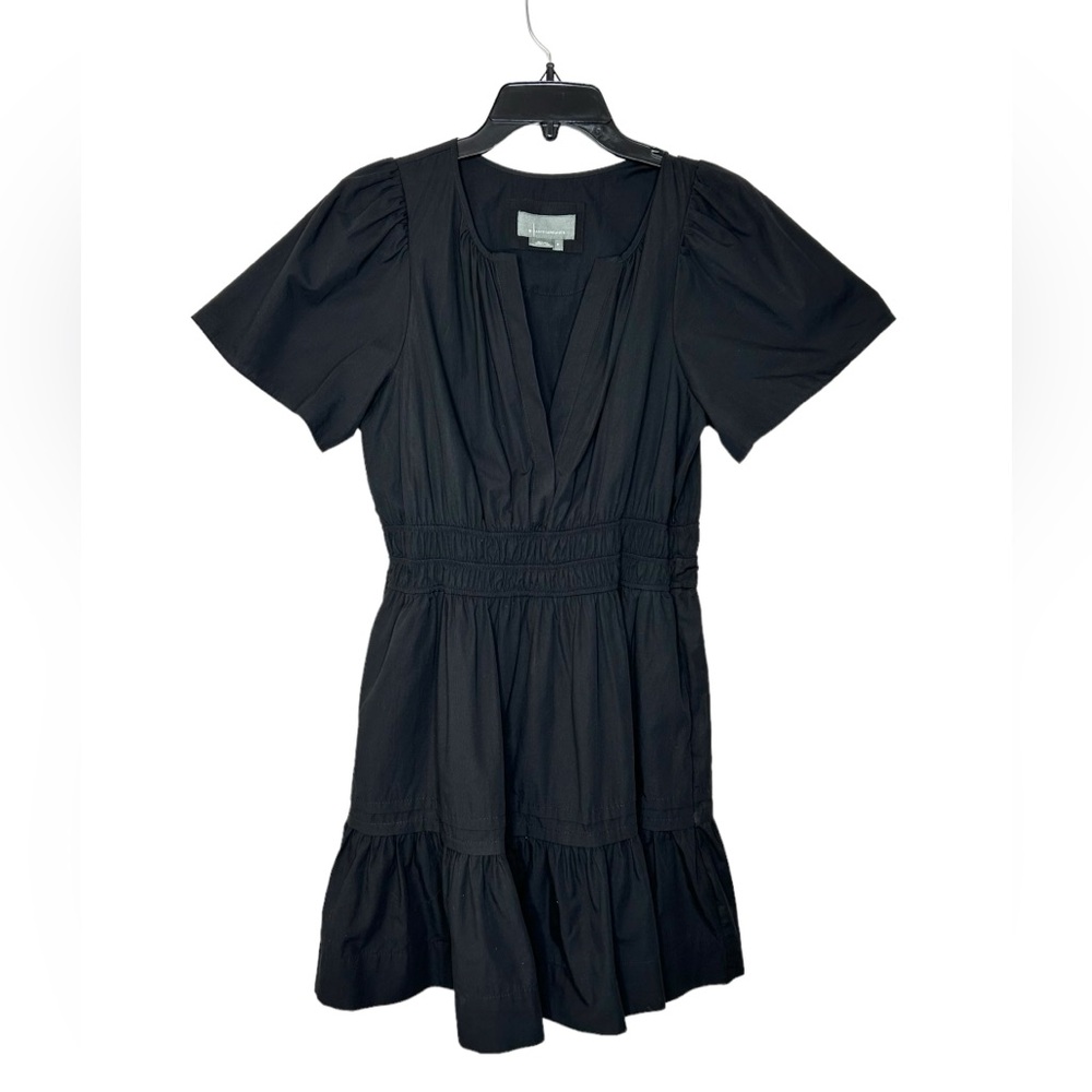 Anthropologie Somerset Mini Dress Black Size M EUC